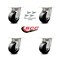 Service Caster 4 Inch Kingpinless Phenolic Wheel Swivel Caster Set with Swivel Lock SCC SCC-KP30S420-PHR-BSL-4 - alternate 3
